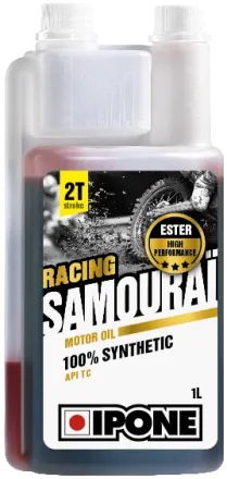 Ulei moto 2T Ipone Samourai Racing 100% Sintetic ESTER - API TC, 4L