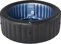 Jacuzzi gonflabil MSpa - Bergen, rotund, 4 locuri, 700 l, negru