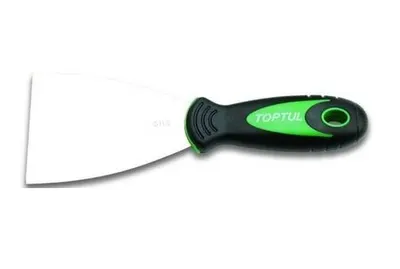 Spaclu inox flexibil cu maner ergonomic, Toptul 76x100x0.5mm
