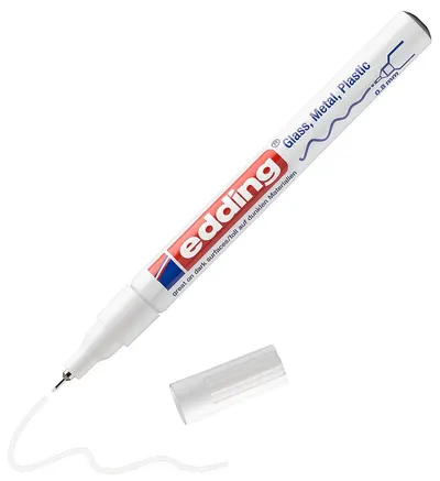 Marker permanent Edding 780 - alb