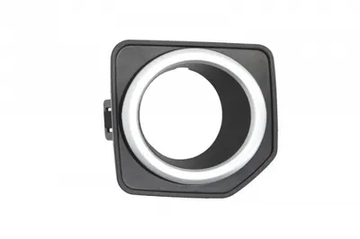 Grila bara fata Dreapta (cu cadru, STANDARD, cu orificii pentru lampa ceata, negru) potrivit LAND ROVER FREELANDER 2 10.06-10.14 09.10-12.15