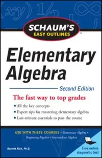 Schaum's Easy Outline of Elementary Algebra, Second Edition