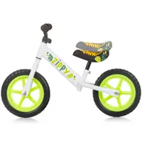Bicicleta pentru copii Chipolino Zippy Green fara pedale, scaun reglabil, manere antiderapante, greutate suportata 25 kg, varsta 3 ani+
