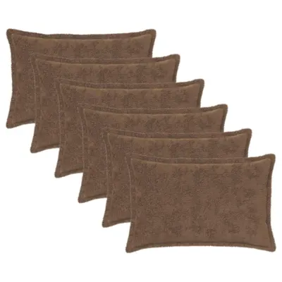 vidaXL Husă pentru pernă 6 buc. HOUTEN Maro deschis 50 x 70 cm