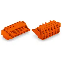 2-conductor female connector; Locking lever; 2.5 mm²; Pin spacing 7.62 mm; 9-pole; 2,50 mm²; orange