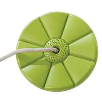 Leagan copii rotund Monkey,din plastic HDPE,franghie PH, rezistent UV, cu accesorii, verde lime, KBT