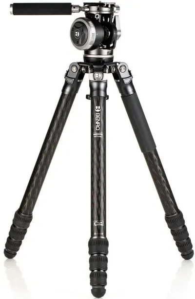 Trepied Benro - Mammoth TMTH44C CF + WH15, 27.5-173.5 cm, negru