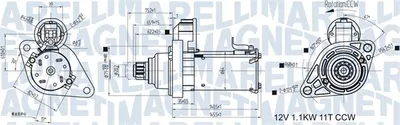 Electromotor (12v, 1,1kw) Potrivit Audi A1, A3; Seat Altea, Altea Xl, Ibiza Iv, Ibiza Iv Sc, Ibiza Iv St, Leon, Leon Sc, Toledo Iv; Skoda Fabia Ii, Octavia Ii, Octavia Iii, Rapid 1.0-1.8 06.04