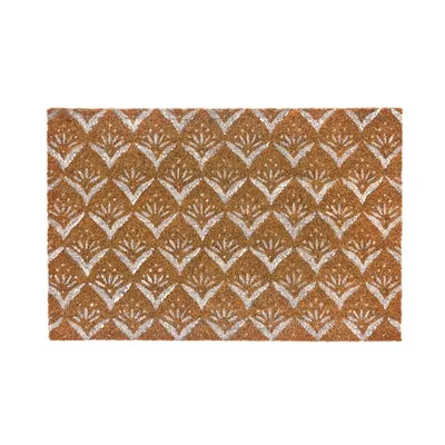Covoraș de intrare din fibre de nucă de cocos 60x40 cm Mini White – Casa Selección