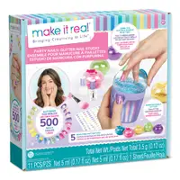 Set manichiura cu sclipici, Make It Real, Party Nails, 11 piese
