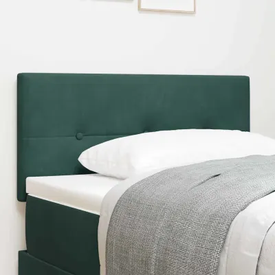 vidaXL Tăblie LED cu benzi LED Manual Verde 90 cm Catifea