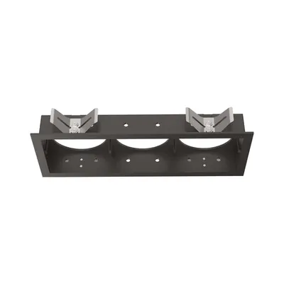 Accesoriu corp de iluminat Bento frame square triple Negru