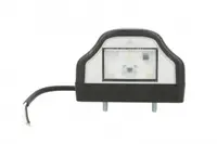 Lampa numar inmatriculare (LED, 12 24V, culoare: negru, 64,7x62,3x97mm)