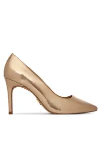 Pantofi dama - stiletto - auriu - piele ecologica
