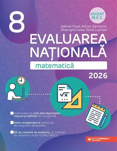 Evaluarea Națională 2026. Matematică - clasa a VIII-a - Paperback brosat