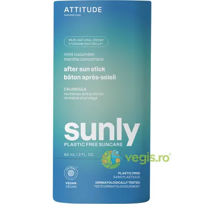 Stick pentru Protectie Solara After Sun cu Menta si Castravete Sunly 60g