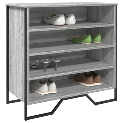 Gossi pantofar, gri sonoma, 80x38x78 cm, lemn compozit