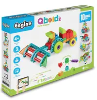 Set de construcții Engino Qboidz 10 în 1 - Tractor agricol