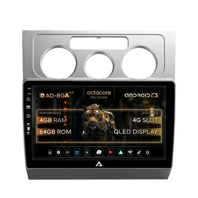 Navigatie Volkswagen Touran (2003-2010), Android, A-Octacore 4GB RAM + 64GB ROM, 10.1 INCH - AD-BGA10004+AD-BGRKIT054