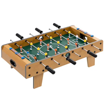HOMCOM Masă de fotbal pentru copii de peste 6 ani 2 mingi 18 jucători 69 x 37 x 24 cm | Aosom Romania