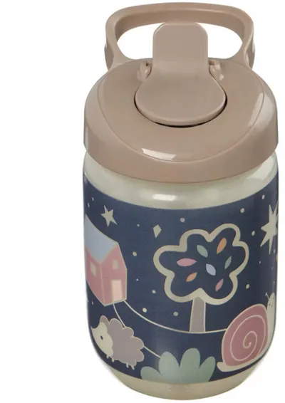 Cană anti-vărsare cu pai Vital Baby - Carcasă luminoasă, 350 ml