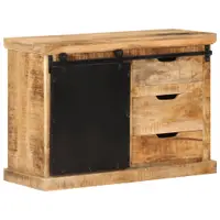 Gossi dulap, 80x30x55 cm, lemn masiv de mango brut