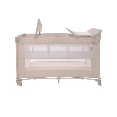 Patut Torino Plus Fog Striped Elements pliabil, cu 2 nivele, roti cu sistem de blocare, masuta de infasat, accesorii incluse