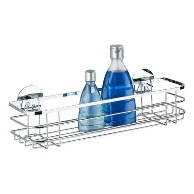 Raft pentru baie argintiu autoadeziv cu Turbo-Loc din oțel inoxidabil Turbo-Loc – Wenko