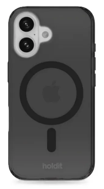 Husă Holdit - iPhone 16, MagSafe, negru