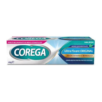 Crema adeziva pentru proteza dentara Corega Ultra Fixare, Haleon | 40 g