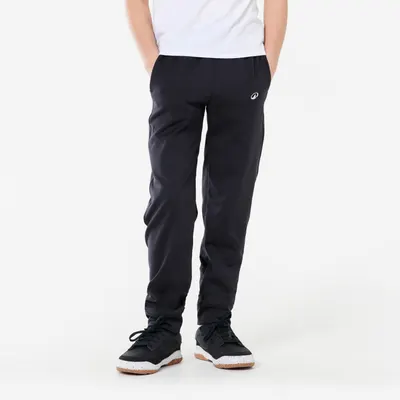 Pantalon de trening S500 Respirant și călduros Educație fizică Negru Copii
