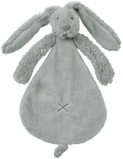 Jucarie moale Happy Horse - Iepuras Richie, gri deschis, 25 cm