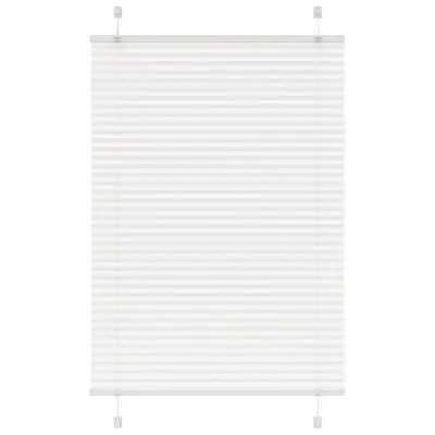 vidaXL Jaluzea plisată alb 100x150cm Lățime țesătură 99,4cm poliester