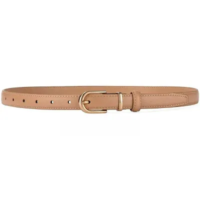 Curea dama C-188, piele naturala, Bej