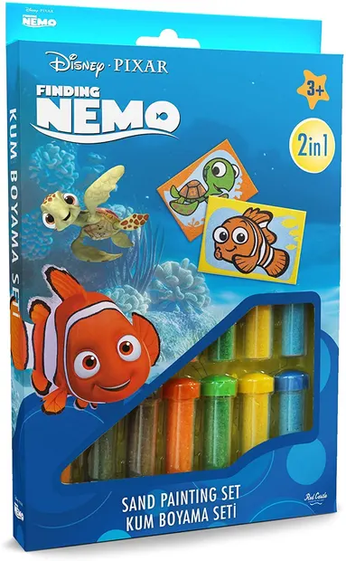 Set de colorat cu nisip Red Castle - Nemo, cu 2 imagini