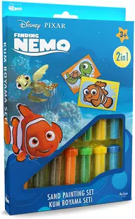 Set de colorat cu nisip Red Castle - Nemo, cu 2 imagini
