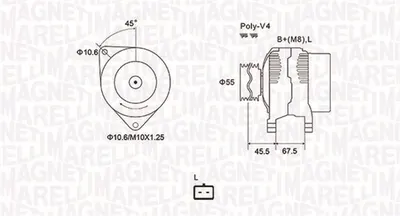 Alternator (14v, 80a) Nissan Micra C+c Iii, Micra Iii, Note 1.0 1.2 1.4 Dupa 2003