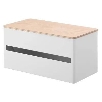 Suport orizontal pentru prosoape de bucătărie din hârtie alb din metal Rin – YAMAZAKI