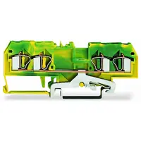 4-conductor ground terminal block; 4 mm²; suitable for Ex e II applications; center marking; for DIN-rail 35 x 15 and 35 x 7.5; CAGE CLAMP®; 4,00 mm²; green-yellow