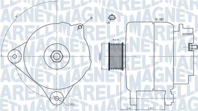 Alternator (14v, 120a) Potrivit Renault Clio Iii, Clio Iv, Modus, Twingo Ii, Wind 1.2 1.2alk 1.2lpg 12.04