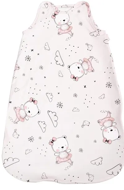 Sac de dormit de iarna Lorelli - Ranforce, ursulet, balerina, roz, 85 cm