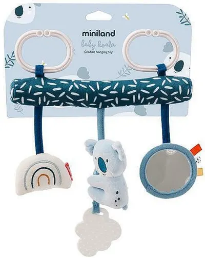 Jucărie senzorială Miniland - Koala, cu oglindă și jucărie de dentiție