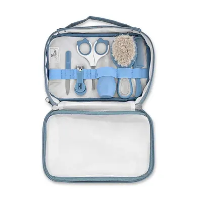 Set igiena pentru bebelusi Lorelli Deluxe 7 piese Moonlight Blue
