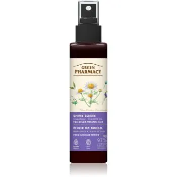 Green Pharmacy Chamomile & Flaxseed oil Elixir elixir leave-in pentru păr vopsit