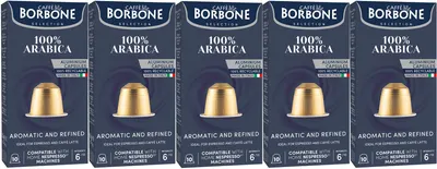 Capsule de cafea Borbone - 100% Arabica, 50 de băuturi