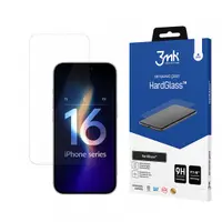 Folie de protectie Ecran 3MK HardGlass pentru Apple iPhone 16 Pro, Sticla Securizata, Full Glue
