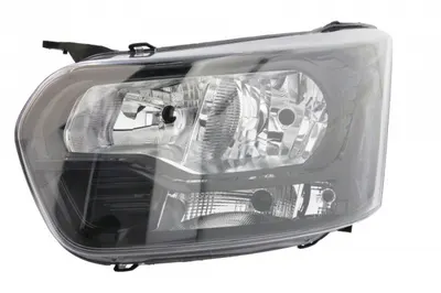 Far stanga (H15 H7 PY21W W5W, electric, cu motoras, fundal negru) FORD TRANSIT dupa 2013