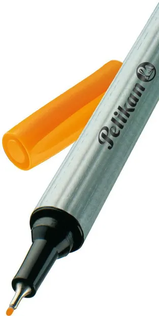 Marker cu vârf subțire Pelikan - Portocaliu, 0.4 mm