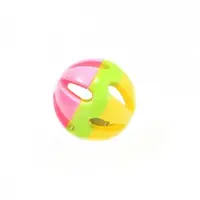 Jucarie rozatoare, bila roz cu clopotel 9 cm, Beeztees