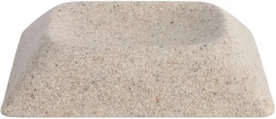 Suport pentru săpun Inter Ceramic - Isla, 12.8 x 9.4 x 2.4 cm, bej